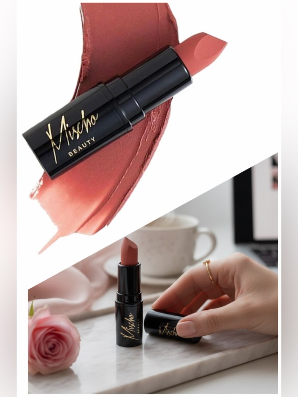 Nixcho Beauty Creamy Matte Lipstick — Rose Nude